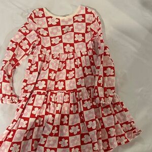 Hanna Andersson Red and Pink Floral Kids Casual Dress